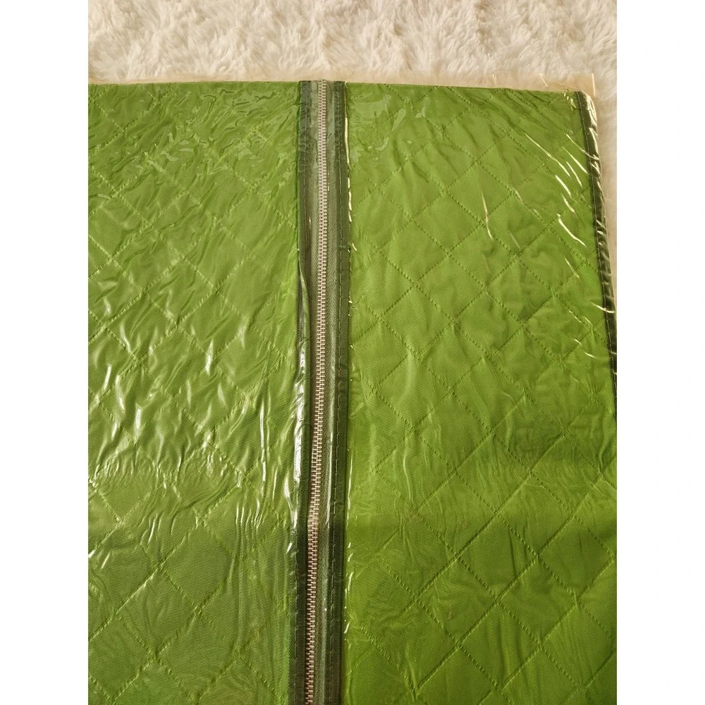 Vintage Action-Lobeco Jumbo Garment Bag 16 Capacity Quilted Green Vinyl‎ 54